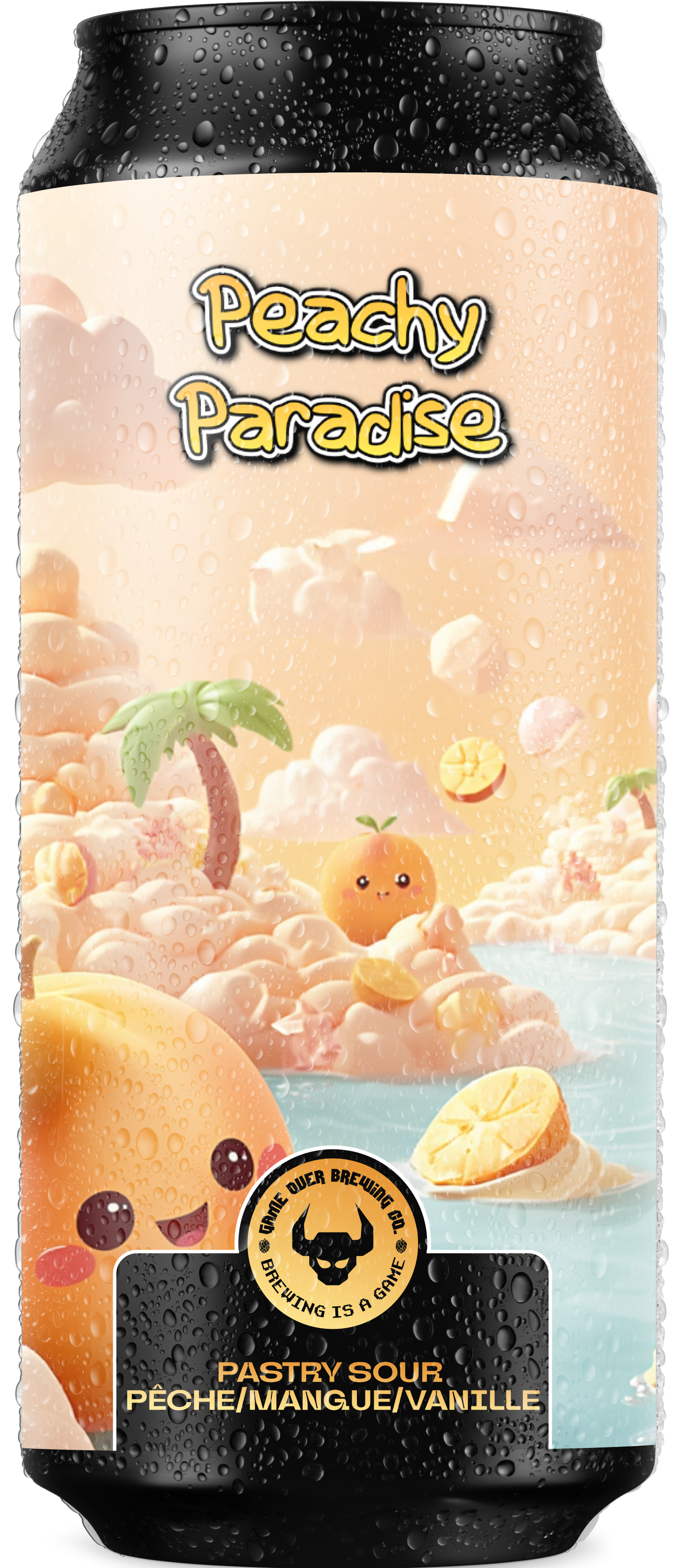 Peachy Paradise Pastry Sour brassée par Game Over Brewing Co