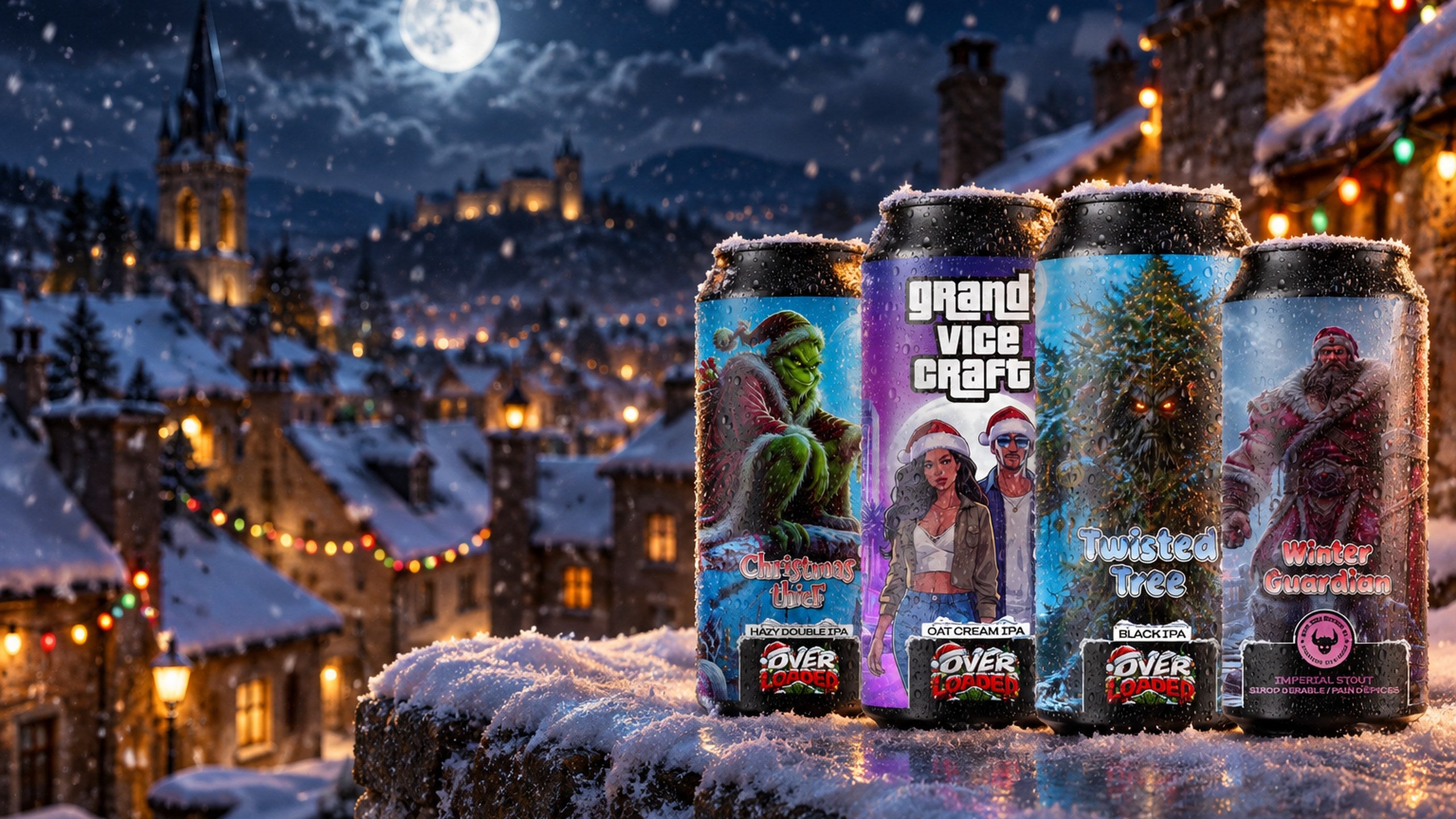 Les quatre bières de Noël Over Loaded de Game Over Brewing