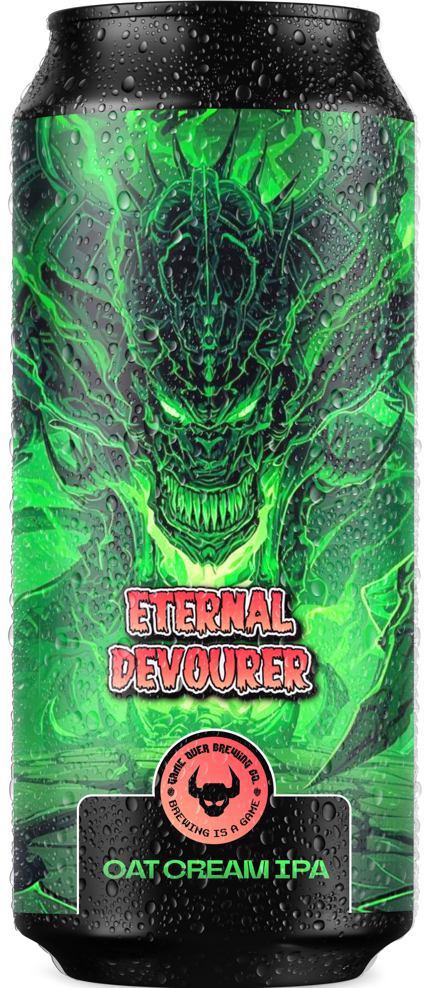 Eternal Devourer Oat Cream IPA brassée par Game Over Brewing Co