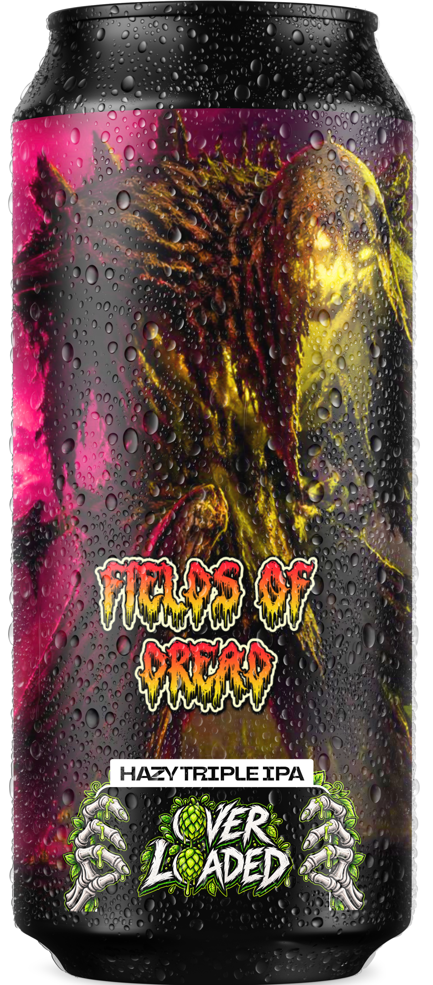 Fields of Dread, canette Hazy Triple IPA Over Loaded